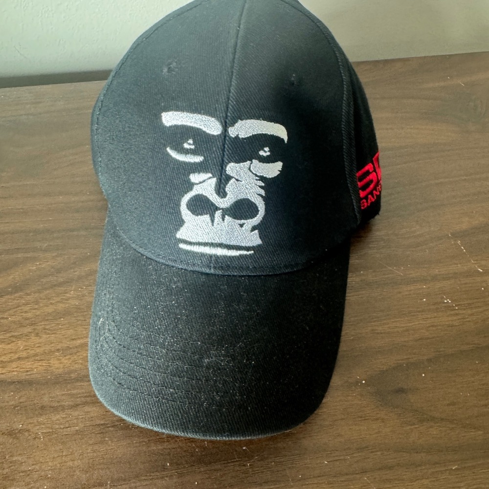 San Diego Zoo Mens Black Gorilla Embroidered Baseball Cap Adjustable Strapback